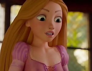 Rapunzel Sucks Load of shit Be advantageous to Tricky Time eon (Animation)