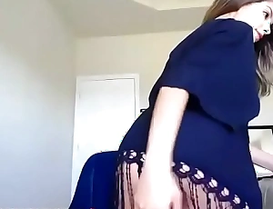 Sexy busty babe strips dancing tease webcam xxx