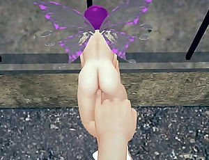 Fingering a tiny fairy's pussy