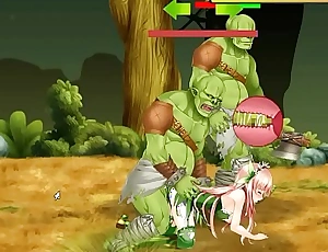 Princess defender hentai game gameplay hot cute teen princess hentai having sex with orks monsters in xxx ryona game