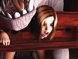 3D Girls Destroyed by Satanic Creatures!