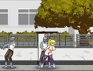 Pretty blonde girl hentai having coition nearly monsters man in another hunt hentai coition game