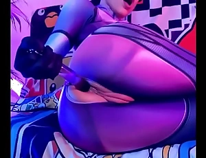 Widowmaker fuck anal with toys cosplay overwatch alicebong