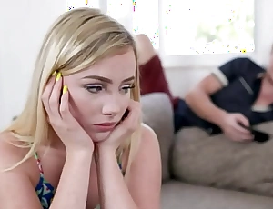 Blonde teen stepsister dixie lynn family fucked near orgasm by stepbrother after give out
