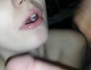 Beautiful amature teen allie gets her perfect pussy stuffed and her throat slammed