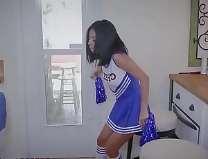 Tiny teen cheerleader