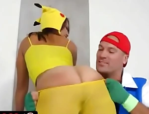 Pokemon go chick kelsi monroe twerking her bubble butt and sucking big cock