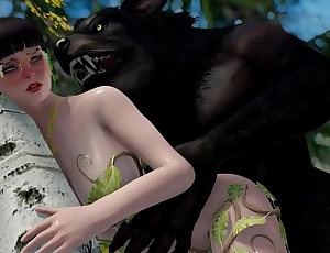 Animated Hentai [UNCENSORED] Werewolf Monster Domination Porn