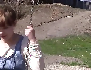 Teen lez climax in park