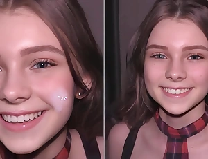 She Just Turned 18 - Tight Bus Girl Was Too Good To Resist