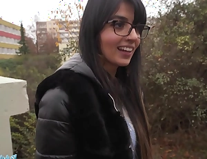 Public Agent Happy Pakistani woman fucks a stranger in human race toilets