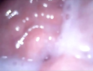 Cam beside frowardness vagina together with irritant